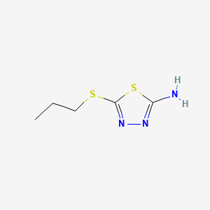 molecular formula C5H9N3S2 B1361117 5-(丙硫基)-1,3,4-噻二唑-2-胺 CAS No. 30062-49-8
