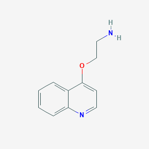 molecular formula C11H12N2O B13611229 2-(Quinolin-4-yloxy)ethan-1-amine 