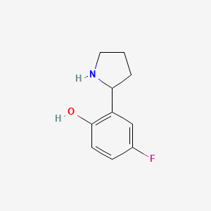 4-Fluoro-2-(pyrrolidin-2-yl)phenol