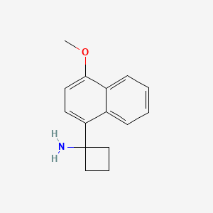 1-(4-Methoxynaphthalen-1-yl)cyclobutan-1-amine