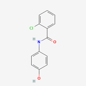 molecular formula C13H10ClNO2 B1361127 2-Chloro-N-(4-hydroxyphenyl)benzamide CAS No. 35607-02-4