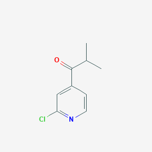 molecular formula C9H10ClNO B1361128 2-Chloro-4-pyridyl isopropyl ketone CAS No. 898785-53-0