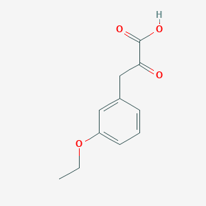 molecular formula C11H12O4 B13611281 3-(3-Ethoxyphenyl)-2-oxopropanoic acid 