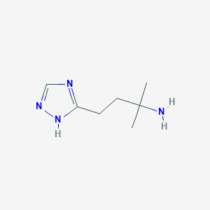 2-methyl-4-(1H-1,2,4-triazol-3-yl)butan-2-amine