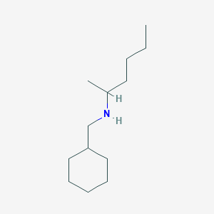 molecular formula C13H27N B1361130 N-(cyclohexylmethyl)hexan-2-amine 