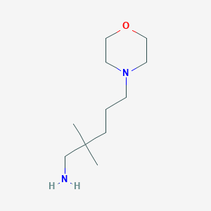 2,2-Dimethyl-5-morpholinopentan-1-amine