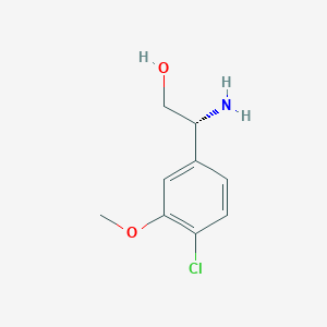 (2r)-2-Amino-2-(4-chloro-3-methoxyphenyl)ethan-1-ol