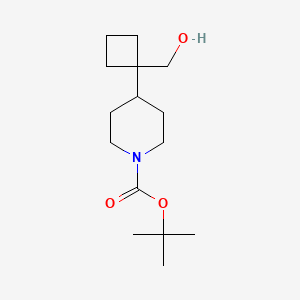 Tert-butyl4-[1-(hydroxymethyl)cyclobutyl]piperidine-1-carboxylate