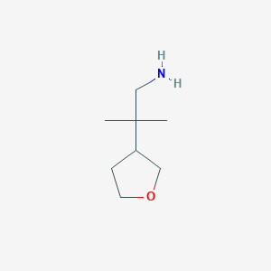 2-Methyl-2-(oxolan-3-yl)propan-1-amine