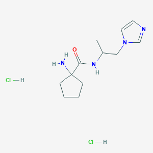 1-amino-N-[1-(1H-imidazol-1-yl)propan-2-yl]cyclopentane-1-carboxamide dihydrochloride