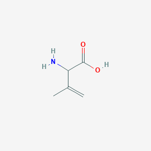 molecular formula C5H9NO2 B13611380 2-Amino-3-methylbut-3-enoic acid CAS No. 60049-36-7