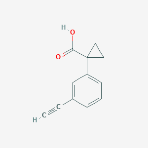 Cyclopropanecarboxylic acid, 1-(3-ethynylphenyl)-