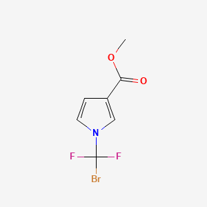 molecular formula C7H6BrF2NO2 B13611455 methyl1-(bromodifluoromethyl)-1H-pyrrole-3-carboxylate 