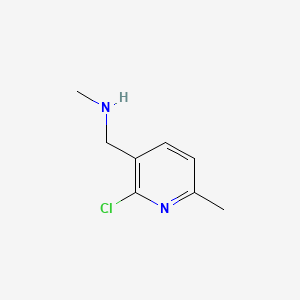 molecular formula C8H11ClN2 B13611459 [(2-Chloro-6-methylpyridin-3-yl)methyl](methyl)amine 