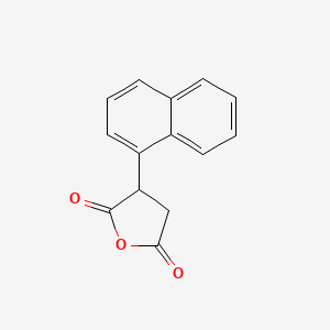 molecular formula C14H10O3 B13611473 3-(Naphthalen-1-yl)dihydrofuran-2,5-dione 