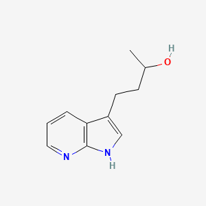 molecular formula C11H14N2O B13611565 4-(1H-pyrrolo[2,3-b]pyridin-3-yl)butan-2-ol 