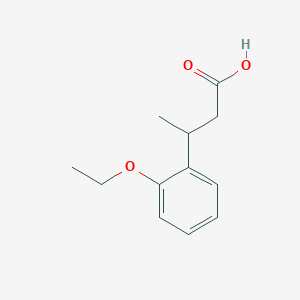 molecular formula C12H16O3 B13611607 3-(2-Ethoxyphenyl)butanoic acid 