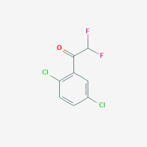 molecular formula C8H4Cl2F2O B13611630 1-(2,5-Dichlorophenyl)-2,2-difluoroethanone 