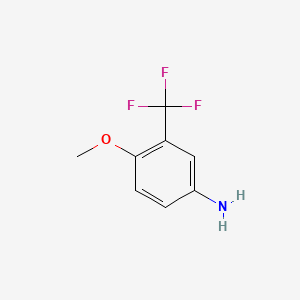 molecular formula C8H8F3NO B1361164 4-甲氧基-3-(三氟甲基)苯胺 CAS No. 393-15-7