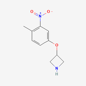 molecular formula C10H12N2O3 B13611644 3-(4-Methyl-3-nitrophenoxy)azetidine 