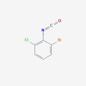 molecular formula C7H3BrClNO B13611646 1-Bromo-3-chloro-2-isocyanatobenzene 