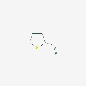 molecular formula C6H10S B13611652 2-Ethenylthiolane 