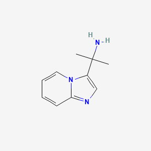 molecular formula C10H13N3 B13611674 2-(Imidazo[1,2-a]pyridin-3-yl)propan-2-amine 