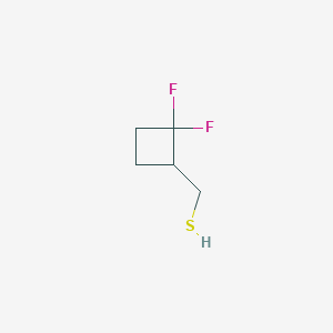 molecular formula C5H8F2S B13611690 (2,2-Difluorocyclobutyl)methanethiol 