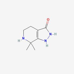 7,7-dimethyl-1H,2H,3H,4H,5H,6H,7H-pyrazolo[3,4-c]pyridin-3-one