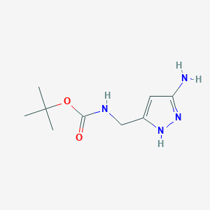 Tert-butyl n-[(3-amino-1h-pyrazol-5-yl)methyl]carbamate