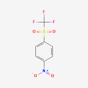 molecular formula C7H4F3NO4S B1361176 1-硝基-4-[(三氟甲基)磺酰基]苯 CAS No. 432-87-1