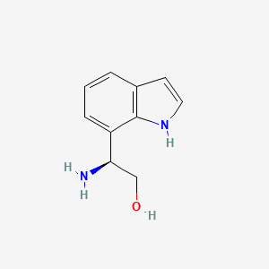 molecular formula C10H12N2O B13611771 (S)-2-amino-2-(1H-indol-7-yl)ethan-1-ol 