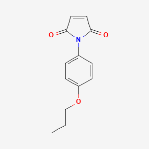 molecular formula C13H13NO3 B1361178 1-(4-丙氧基苯基)-1H-吡咯-2,5-二酮 CAS No. 89143-07-7