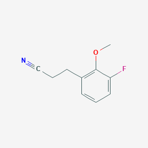 3-Fluoro-2-methoxyphenylpropanenitrile