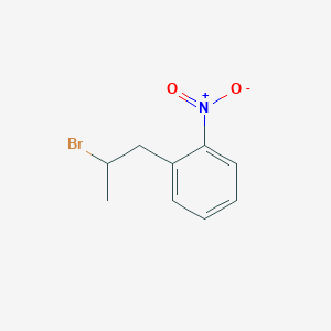 molecular formula C9H10BrNO2 B13611782 1-(2-Bromopropyl)-2-nitrobenzene CAS No. 80643-84-1