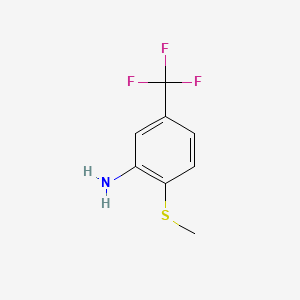 molecular formula C8H8F3NS B1361180 3-氨基-4-(甲硫基)苯三氟化物 CAS No. 207974-07-0
