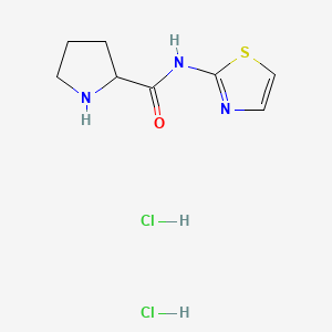 N-(1,3-thiazol-2-yl)pyrrolidine-2-carboxamidedihydrochloride