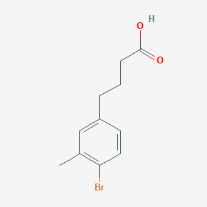 molecular formula C11H13BrO2 B13611826 4-(4-Bromo-3-methylphenyl)butanoic acid 