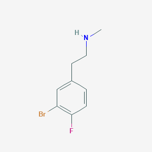 2-(3-bromo-4-fluorophenyl)-N-methylethanamine