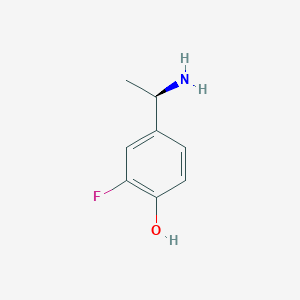 (r)-4-(1-Aminoethyl)-2-fluorophenol