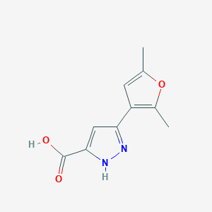 5-(2,5-dimethylfuran-3-yl)-1H-pyrazole-3-carboxylic acid