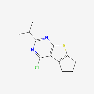 4-Chloro-2-isopropyl-6,7-dihydro-5h-cyclopenta[4,5]thieno[2,3-d]pyrimidine