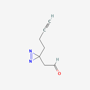 2-(3-(But-3-yn-1-yl)-3H-diazirin-3-yl)acetaldehyde