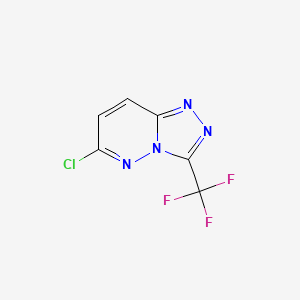 molecular formula C6H2ClF3N4 B1361201 6-Chloro-3-(trifluoromethyl)[1,2,4]triazolo[4,3-b]pyridazine CAS No. 40971-95-7