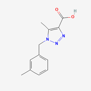 5-methyl-1-(3-methylbenzyl)-1H-1,2,3-triazole-4-carboxylic acid