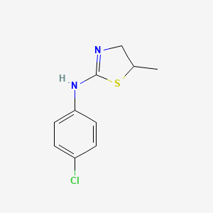 B1361202 N-(4-chlorophenyl)-5-methyl-4,5-dihydro-1,3-thiazol-2-amine CAS No. 75220-48-3