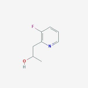 molecular formula C8H10FNO B13612027 1-(3-Fluoropyridin-2-yl)propan-2-ol 