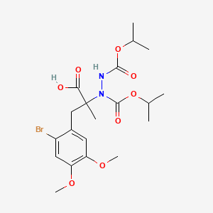 3-(2-Bromo-4,5-dimethoxyphenyl)-2-methyl-2-{[(propan-2-yloxy)carbonyl]({[(propan-2-yloxy)carbonyl]amino})amino}propanoic acid