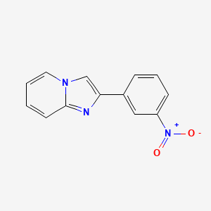 molecular formula C13H9N3O2 B1361207 2-(3-硝基苯基)咪唑并[1,2-a]吡啶 CAS No. 34658-67-8