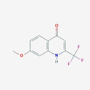 molecular formula C11H8F3NO2 B1361209 7-甲氧基-2-(三氟甲基)喹啉-4-醇 CAS No. 41192-85-2